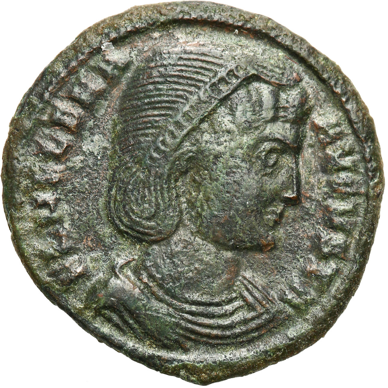 Cesarstwo Rzymskie, AE 3, Helena - matka Konstantyna I Wielkiego (305 – 336), Tesaloniki
